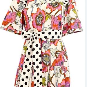 Crosby Maisie Dress, Peony Polka Dot size M